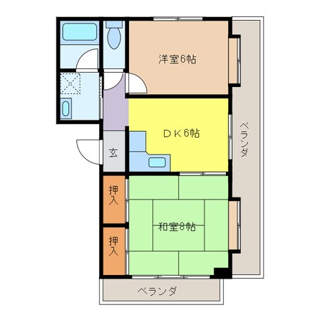 AD神栖ビルの物件間取画像